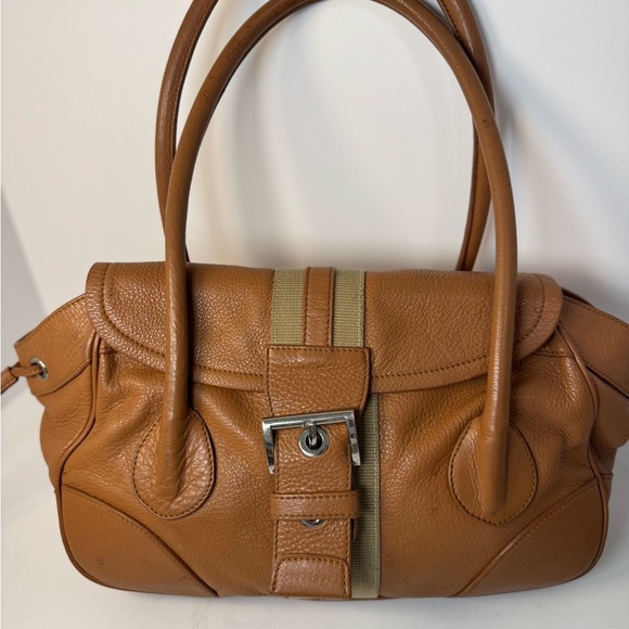 Vintage Prada Tan Leather Satchel - Picture 1 of 14